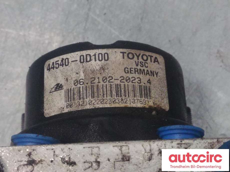 ABS sentral til Toyota Yaris 2012-2014 (Type III, Fase 1)  (..|89541-0D170|44050-0D160|)