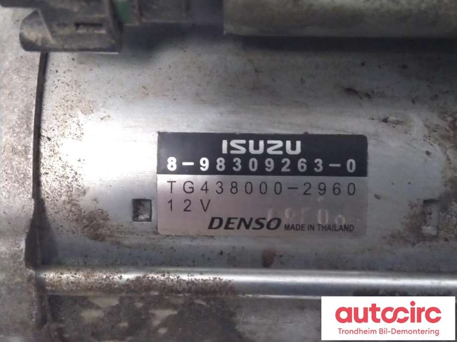 Starter diesel til Isuzu D-Max 2021-->> (Type III)  (DENSO|8983092630|438000-2960|)
