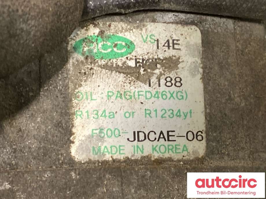 Aircondition kompressor til Hyundai i30 2012-2017 (Type II)  (HCC|97701A6500|)