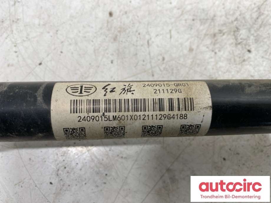 Drivaksel venstre bak, elbil til Hongqi E-HS9 2022-->>  (..|2409015-QR01|)