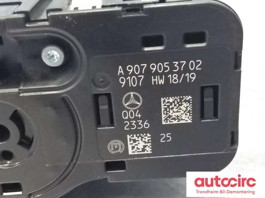 Bryter lys til Mercedes Sprinter 2018-->> (907/910) (907/910) (..|A 907 905 37 02|)