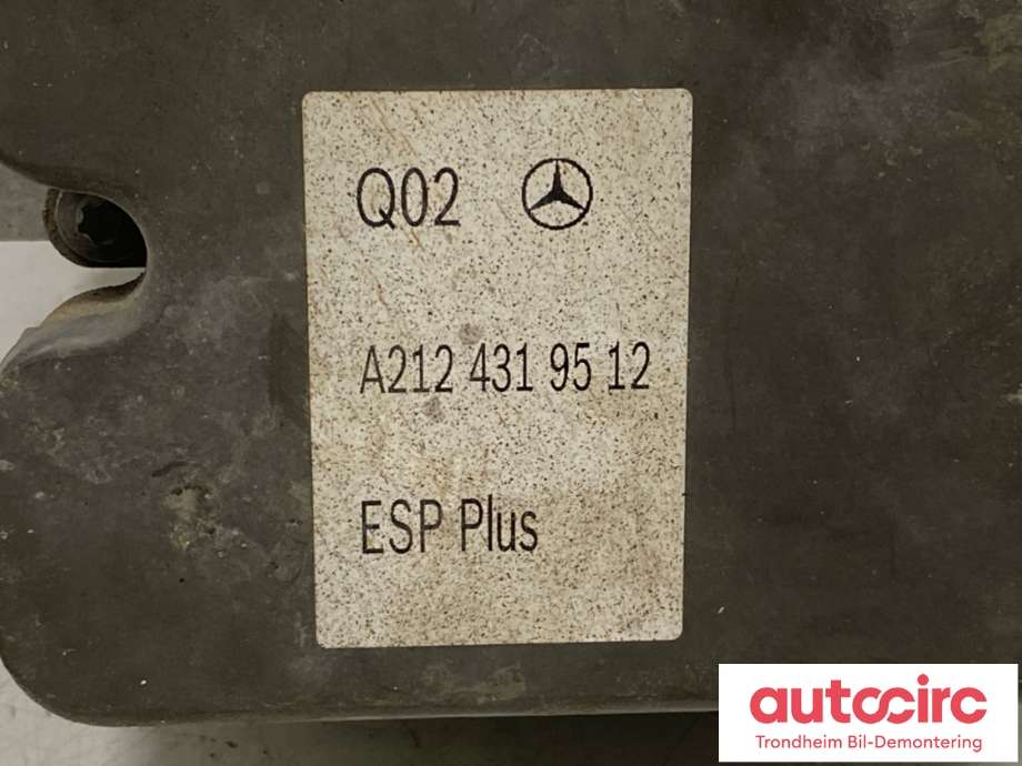 ABS sentral til Mercedes E-Klasse 2013-2016 (Fase 2) (W212) (W212) (..|A2124319612|A2124310948|)