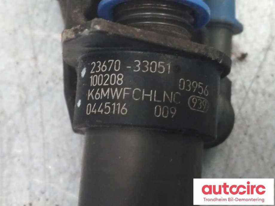 Dyse innsprøyting diesel til Toyota Auris 2010-2012 (Type I, Fase 2) (TOYOTA|23670-33051|23670-39415|23670-39325)