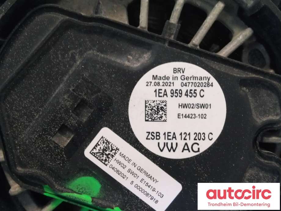 Kjølevifte elektrisk til VW ID.4 2020-->>  (..|1EA121203C|1EA 121 203 C|)