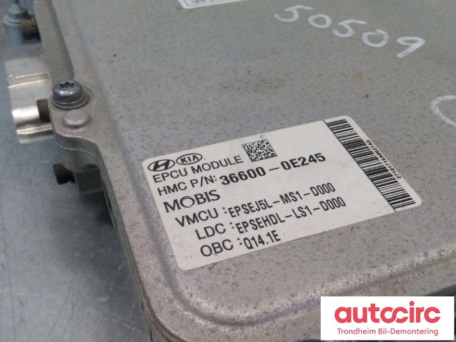 Motor power controller elbil (EPCU/PDM) til Kia Soul 2014-2019 (Type II)  (...|366000E245|91875E4010|91875-E4010)