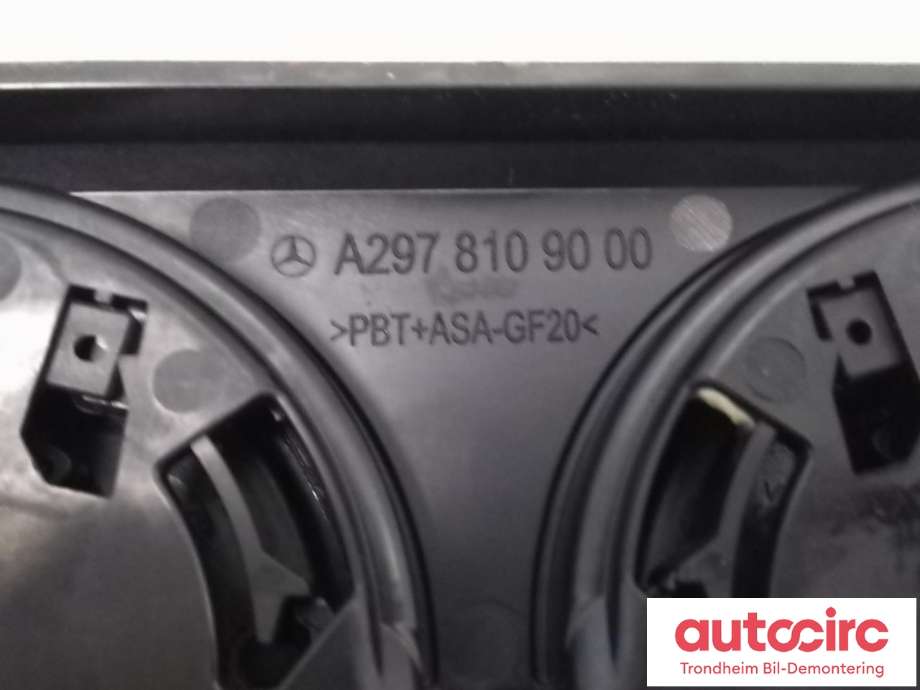Dashbord koppholder til Mercedes EQS SUV 2022-->> (X296) (X296) (..|A2978109000|A 297 810 90 00|)