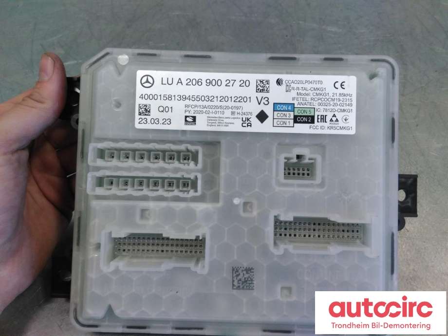 Styreenhet diverse til Mercedes EQS SUV 2022-->> (X296) (X296) (..|A2069002720|A 206 900 27 20|)