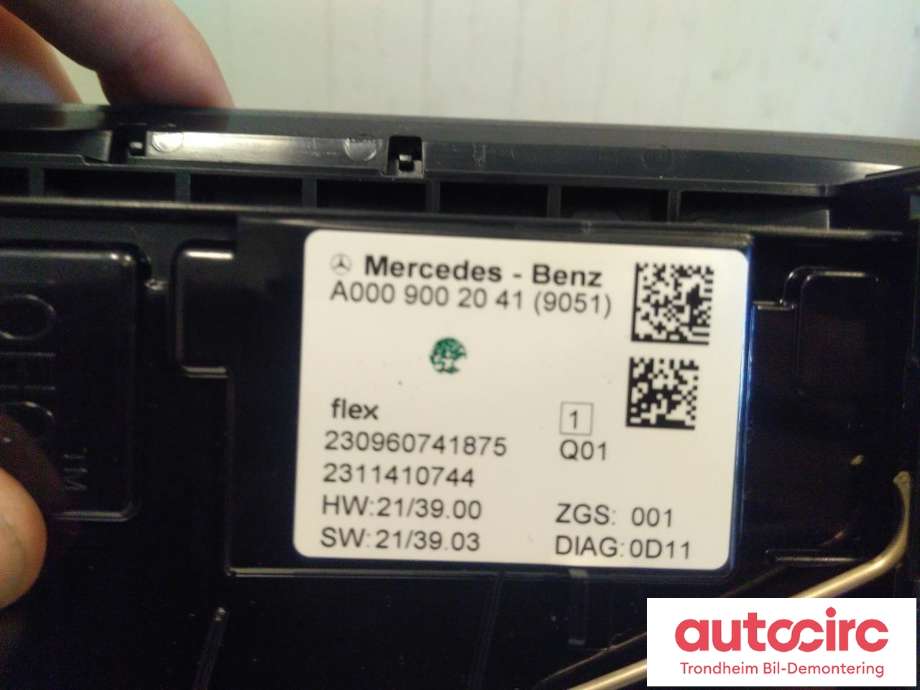 Taklyspanel til Mercedes EQS SUV 2022-->> (X296) (X296) (..|A0009002041|A0009009445|A 000 900 20 41| A 000 900 94 45)