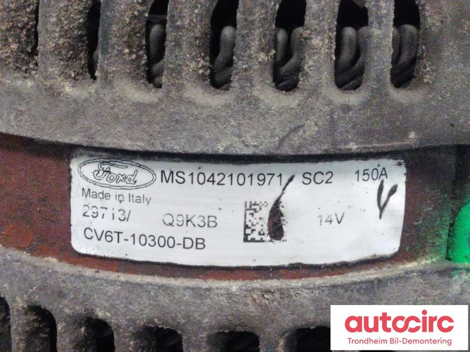 Dynamo til Ford Focus 2014-2018 (Type III, Fase 2)  (...|CV6T-10300-DB|1821291|2415010| CV6T-10300-DC)
