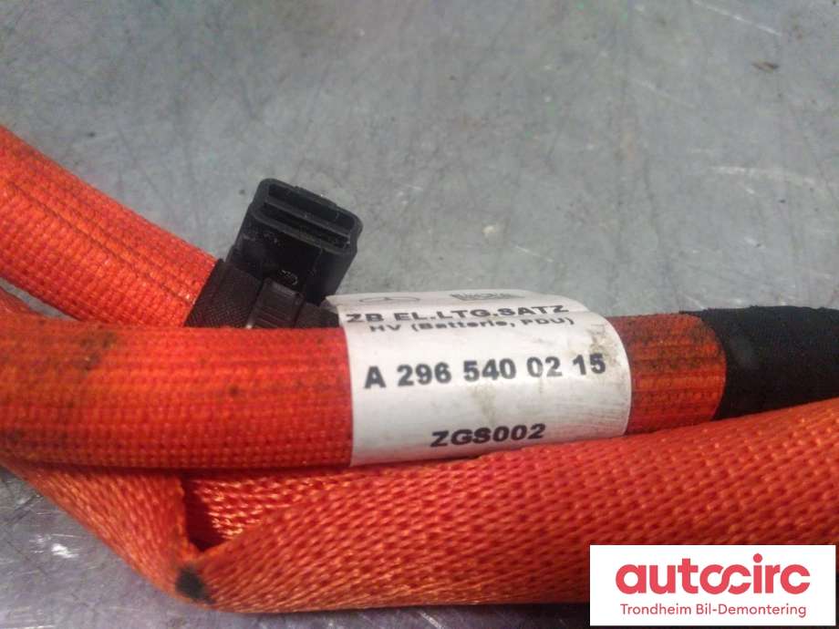 Kabel høy volt (HV) elbil til Mercedes EQS SUV 2022-->> (X296) (X296) (MERCEDES BENZ|A2965400215|)