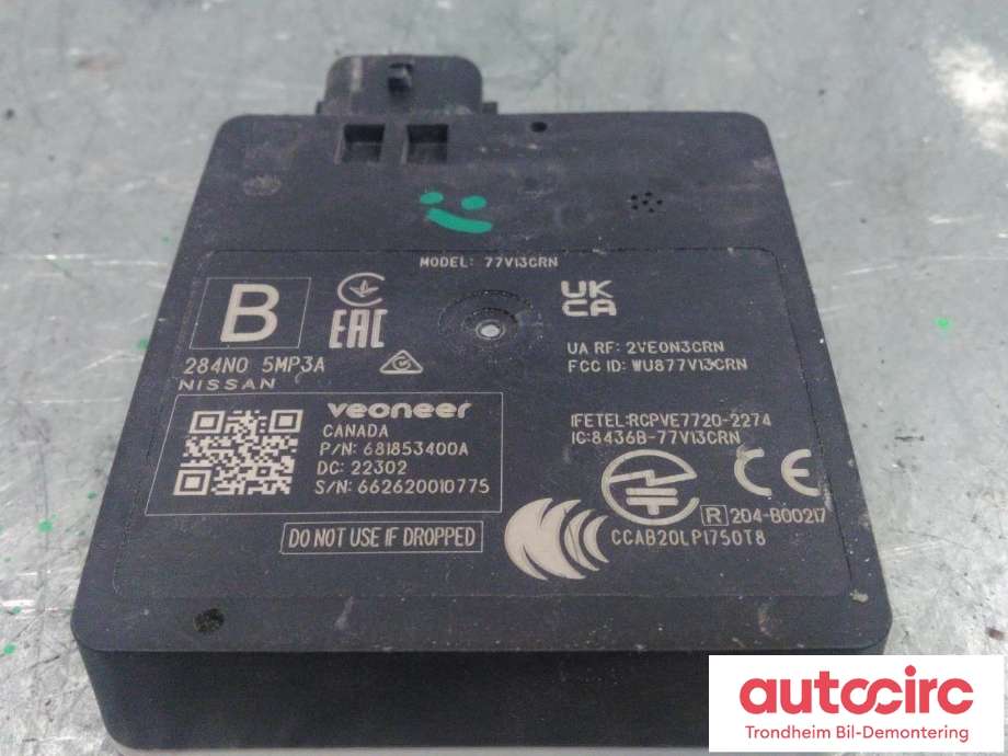 Sensor blindsone til Nissan Ariya 2022-->> (VENSTRE, BAK|284N0-5MP3A|284N05MP3A|)