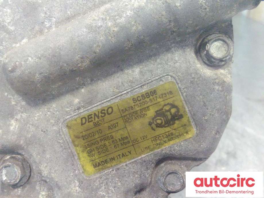 Aircondition kompressor til Ford Ka 2008-2015 (Type II) (DENSO|5A787520051747318|2637424|9S51-19D623-AB)