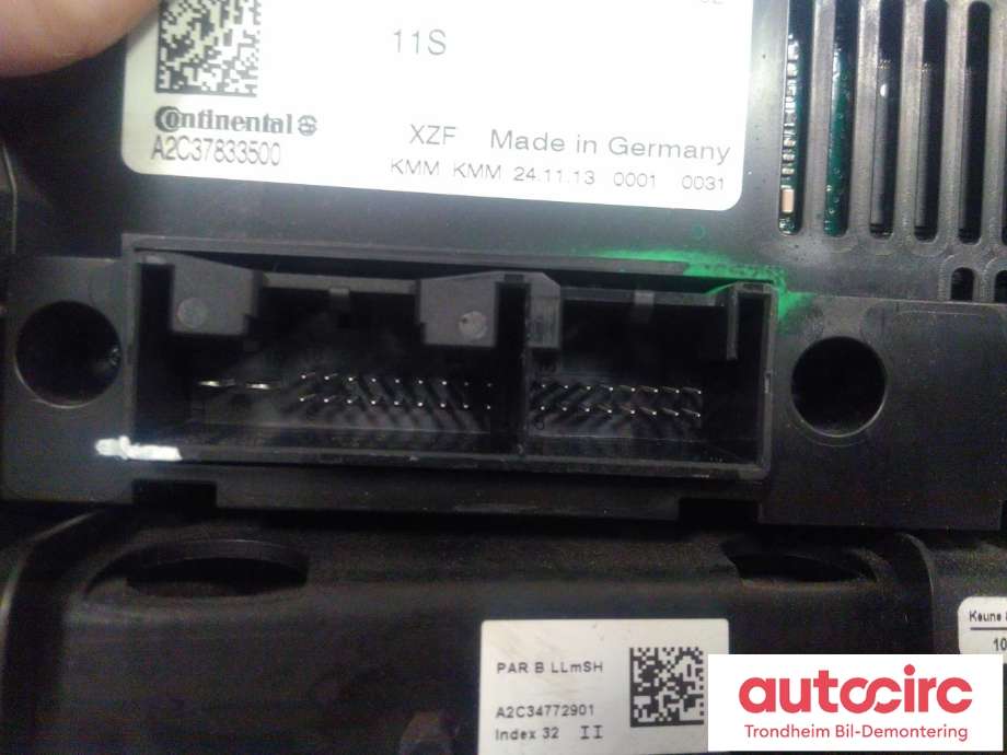 Varmeapparat betjening til Audi A4, Allroad 2009-2016 (Type I) (B8) (B8) (..|8K1820043AG|8K1 820 043 AG|A2C37833500)