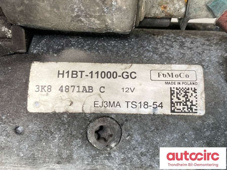 Starter diesel til Ford Ecosport 2016-->>  (FOMOCO|2140094|H1BT-11000-GC|)