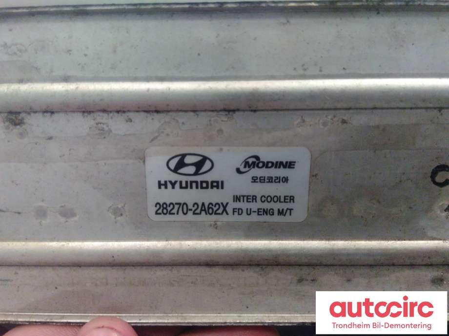 Intercooler til Hyundai i30 2007-2012 (Type I)  (MODINE|282702A62X|282712A600|)