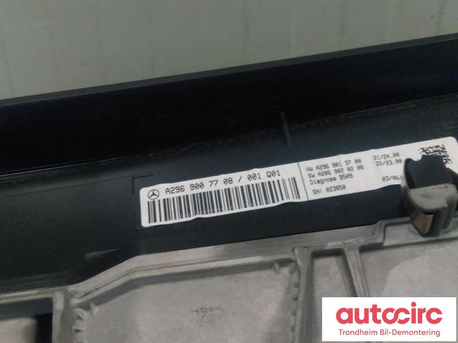 Instrument head-up display (HUD) til Mercedes EQS SUV 2022-->> (X296) (X296) (..|A2969007708|A 296 900 77 08|)