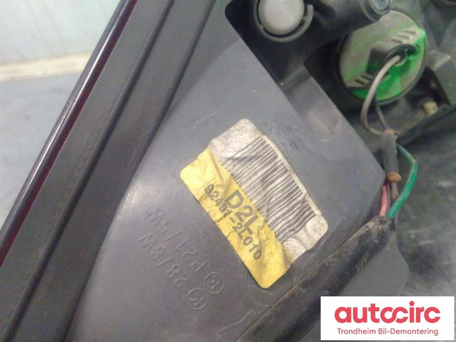 Baklykt venstre til Hyundai i30 2007-2012 (Type I)  (...|924012L010|)