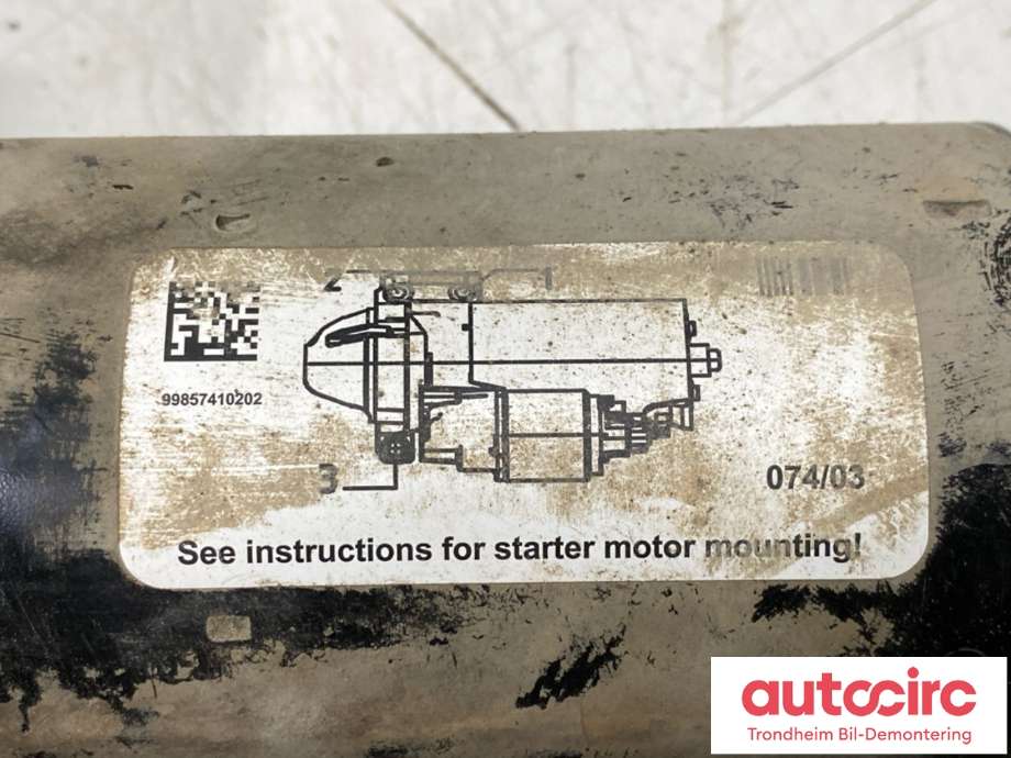 Starter diesel til BMW 5-Serie 2010-2017 (F10/F11) (F10/F11) (12418574102|)