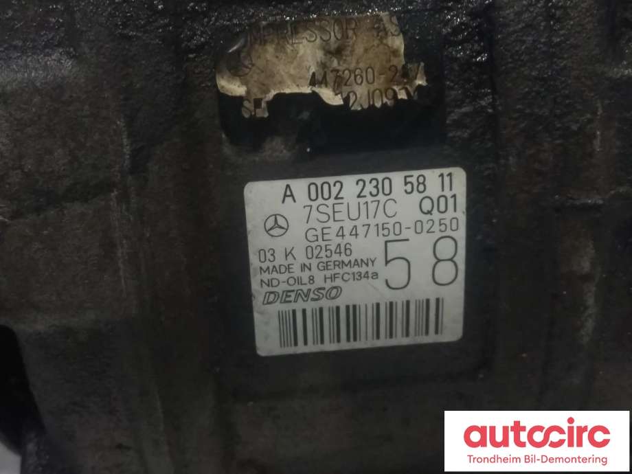 Aircondition kompressor til Mercedes ML 2005-2011 (W164) (W164) (DENSO|A0022305811|GE4471500250|)
