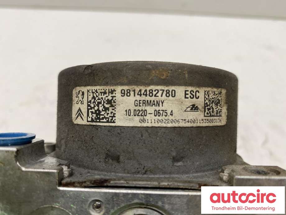 ABS sentral til Peugeot 2008 2013-2019 (Type I)  (ATE|9814482780|1616773280|1617387780| 16 167 732 80| 16 173 877 80| 98 144 827 80)
