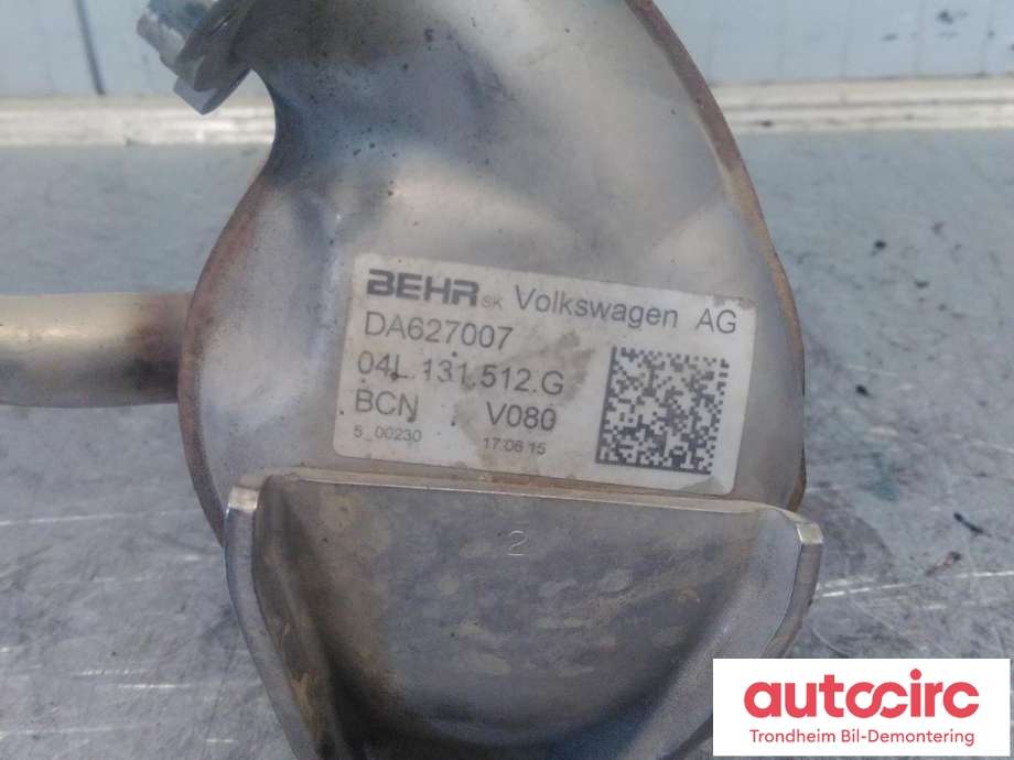 EGR-kjøler til VW Caddy 2015-2020 (Type III, Fase 3)  (BEHR|04L131512G|DA627007|)
