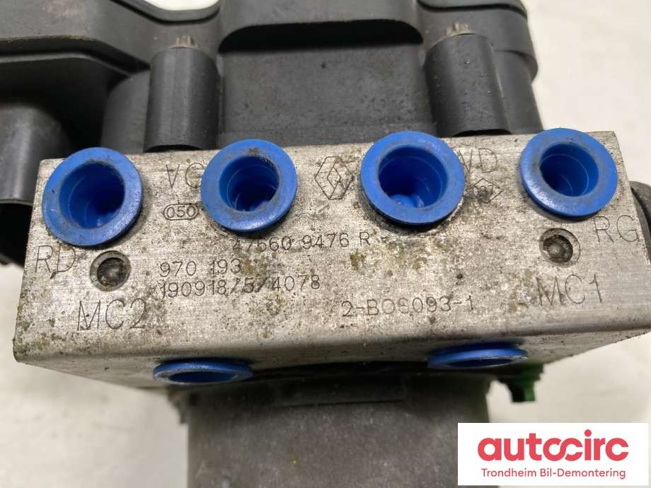 ABS sentral til Renault Zoe 2019-->> (Fase 2)  (BOSCH|476609476R|476608559R|476606510R| 0265258091| 0265956707)