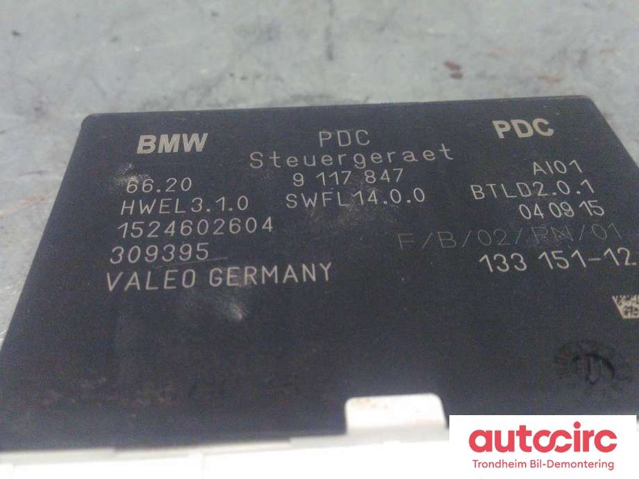 Styreenhet parkering til BMW X5 2013-2018 (F15) (F15) (VALEO|9117847|66335A02F95|66 33 5 A02 F95| 309395)
