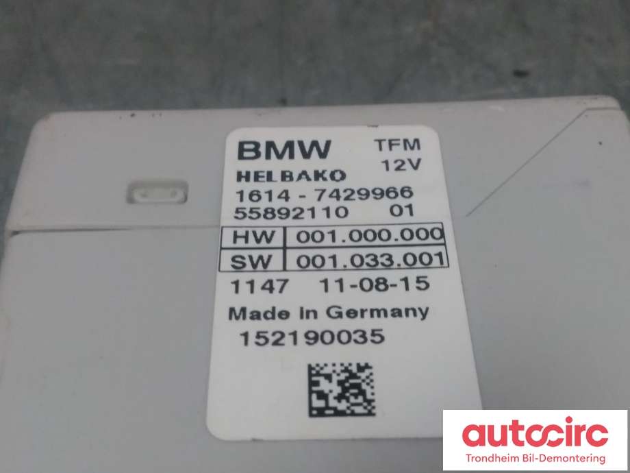 Styreenhet drivstoffpumpe til BMW X5 2013-2018 (F15) (F15) (HELBAKO|7429966|16145A08530|16 14 5 A08 530)