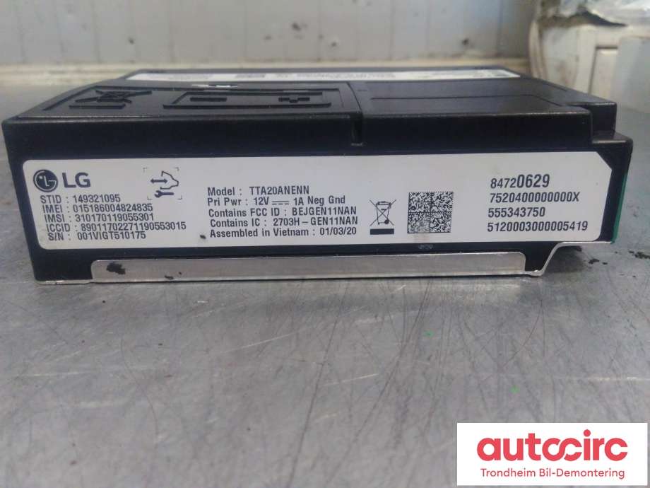 Styreenhet bluetooth til Chevrolet Silverado 2019-->> (LG|84720629|84882357|)