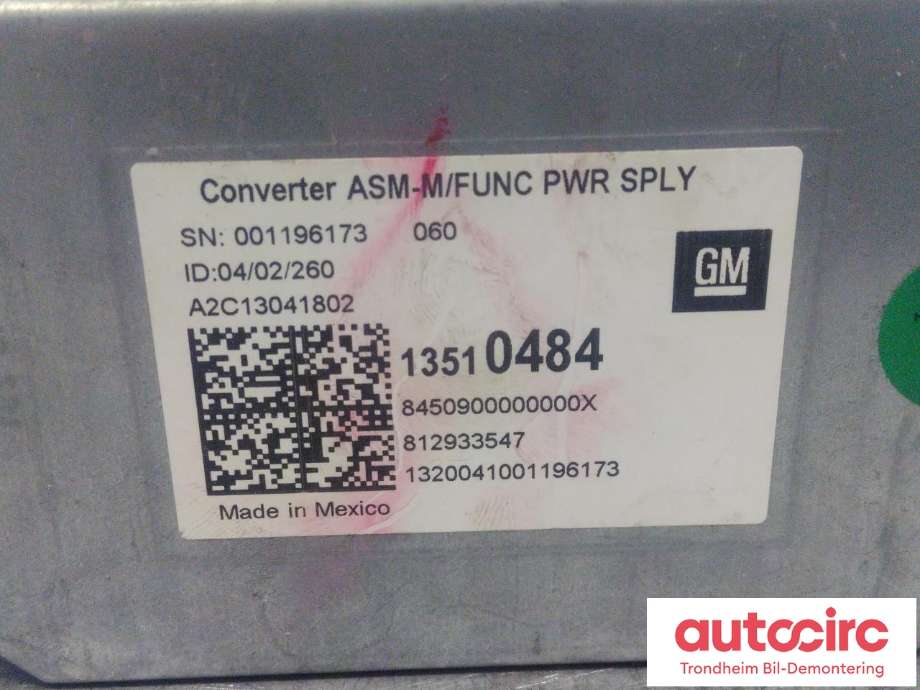 Styreenhet diverse til Chevrolet Silverado 2019-->> (GM|13510484|13509853|)