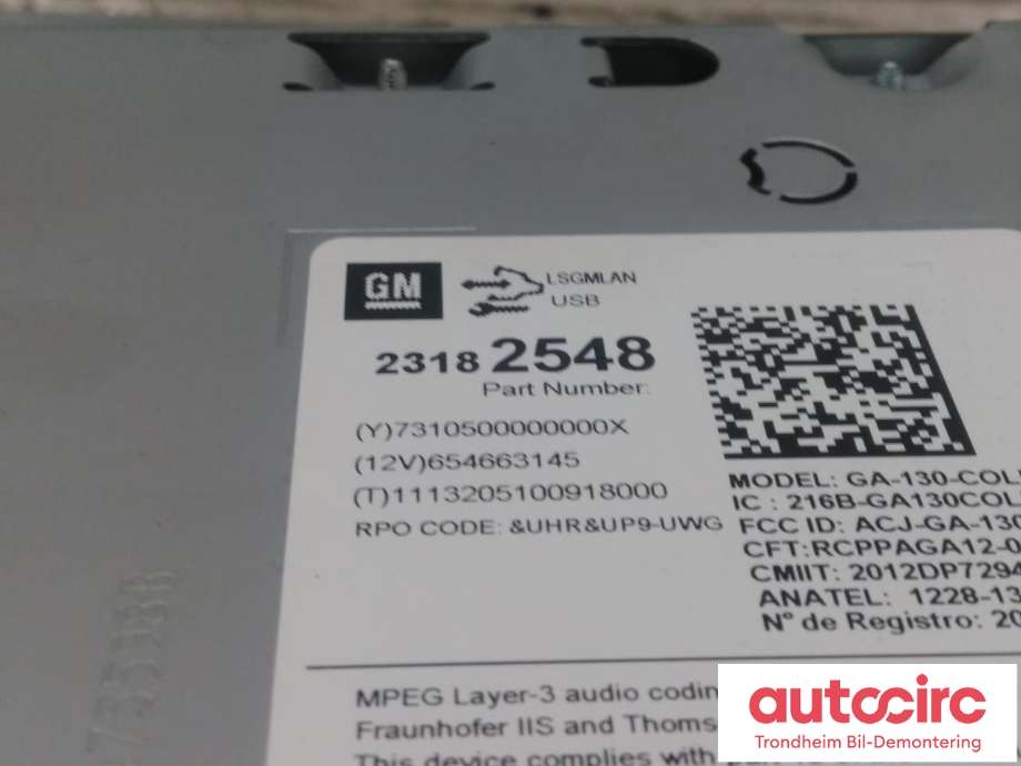 Bilstereo navigasjon til Opel Mokka 2012-2016 (Type I, Fase 1) (TRALLALA|23182548|84046061|1680471880)