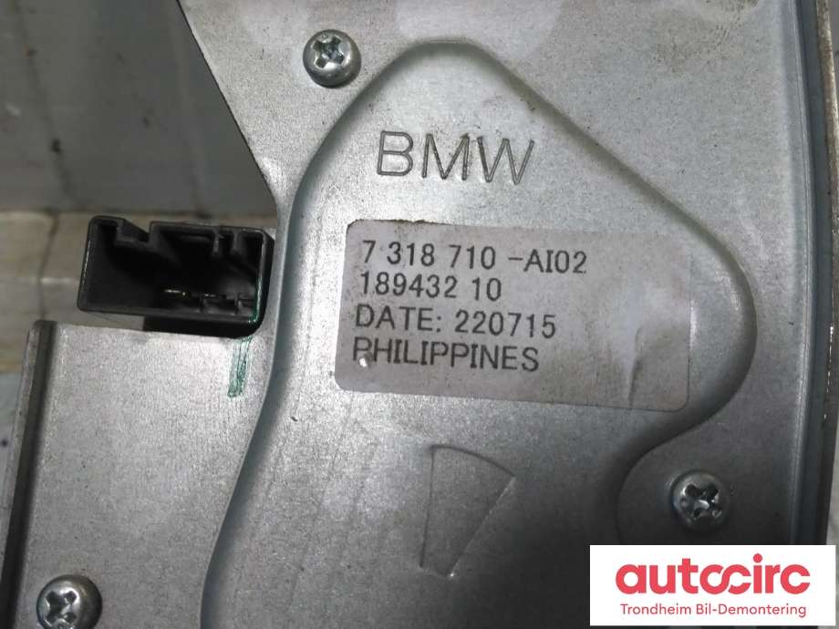 Viskermotor bakrute til BMW X5 2013-2018 (F15) (F15) (MITSUBA|7318710|61627318710|61 62 7 318 710)