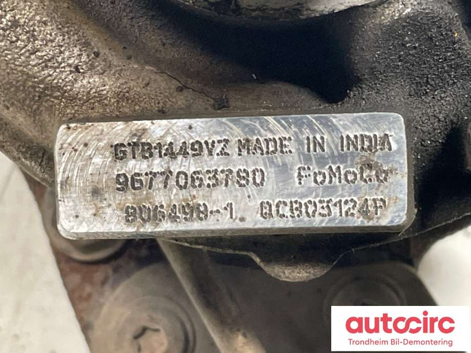 Turbo til Ford C-Max 2010-2015 (Type II, Fase 1)  (1864631|9M5Q-6K682-BB|)