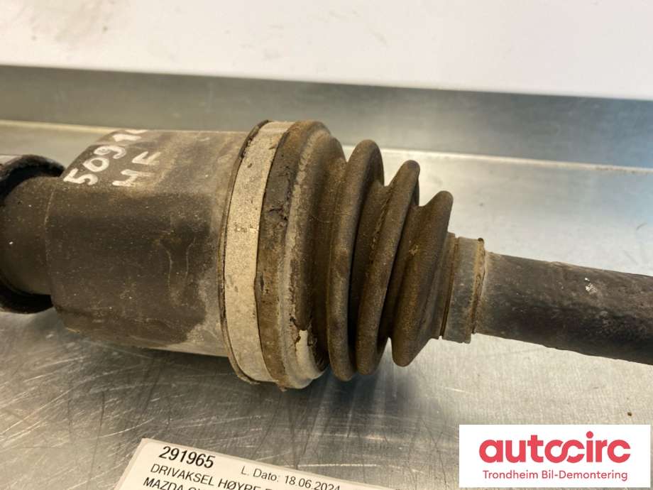 Drivaksel høyre foran, diesel/automat til Mazda CX-5 2012-2017 (Type I) (..|FTB5-25-50X|FTB52550X|)