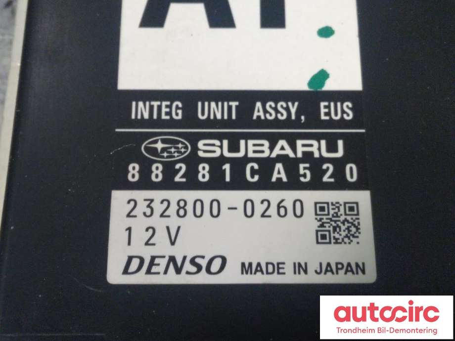 Styreenhet diverse til Toyota GT86 2012-->>  (DENSO|88281CA520|232800-0260|)