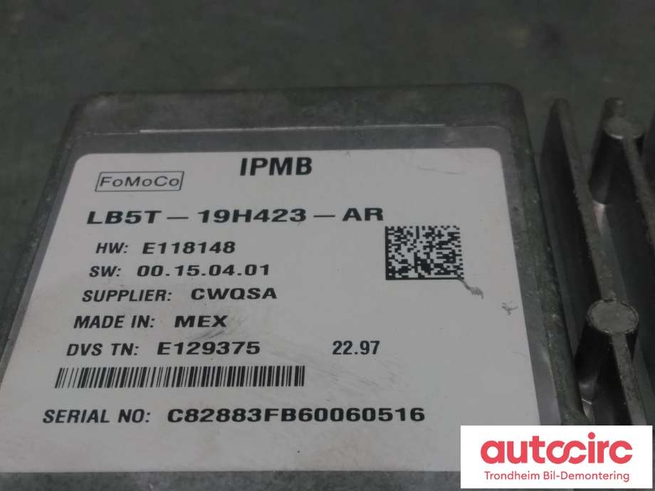 Styreenhet diverse til Ford Explorer 2020-->> (...|2581911|2760413|LB5T-19H423-AR)