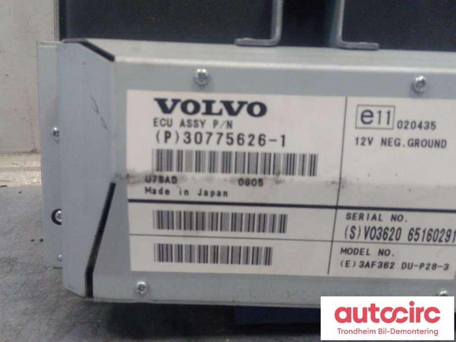 Bilstereo navigasjon skjerm til Volvo XC70 2005-2007 (Type I, Fase 2) (...|30775626|30657371|)