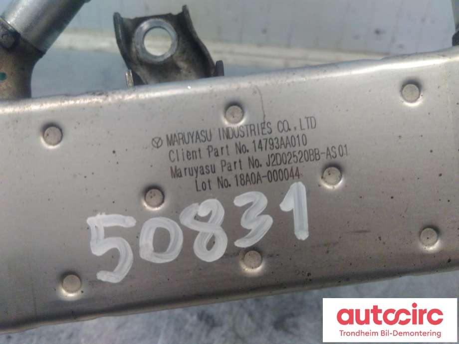 EGR-kjøler til Subaru Impreza 2008-2012 (Type III) (...|14793AA010|J2D02520BBAS01|)