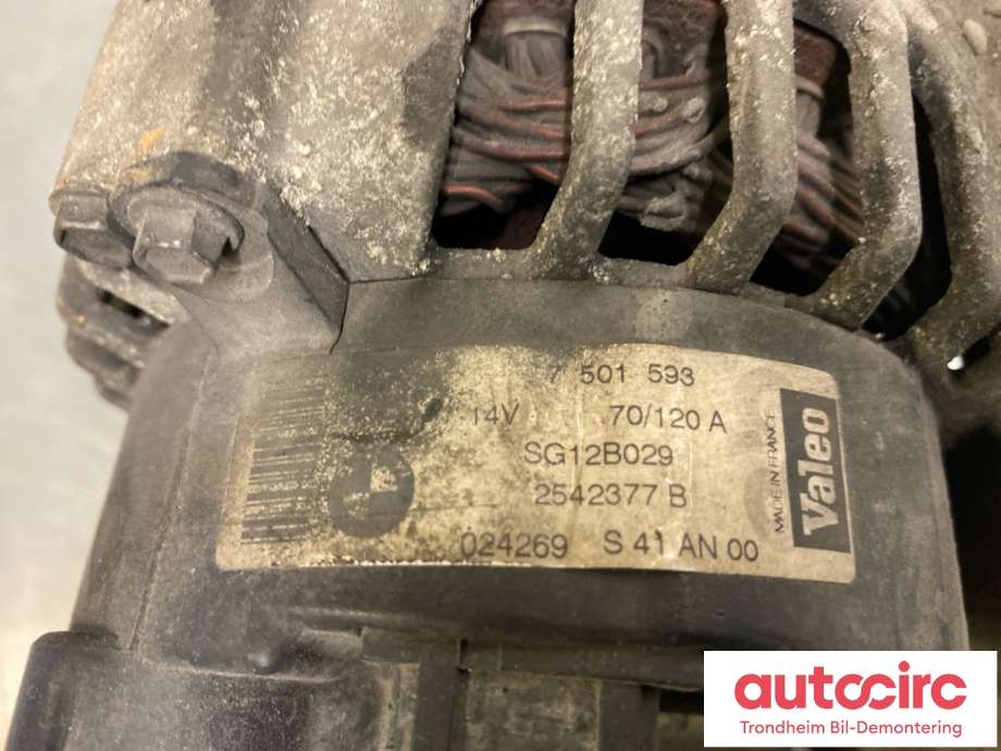 Dynamo til BMW X5 2000-2006 (E53) (E53) (VALEO|12317501599|12317501690|7 501 593)