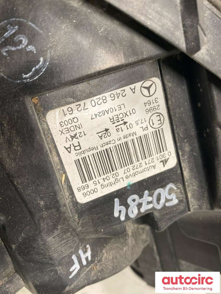 Frontlykt høyre xenon til Mercedes B-Klasse, electric drive 2014-2018 (W242) (W242) (AL|A2468200239|)