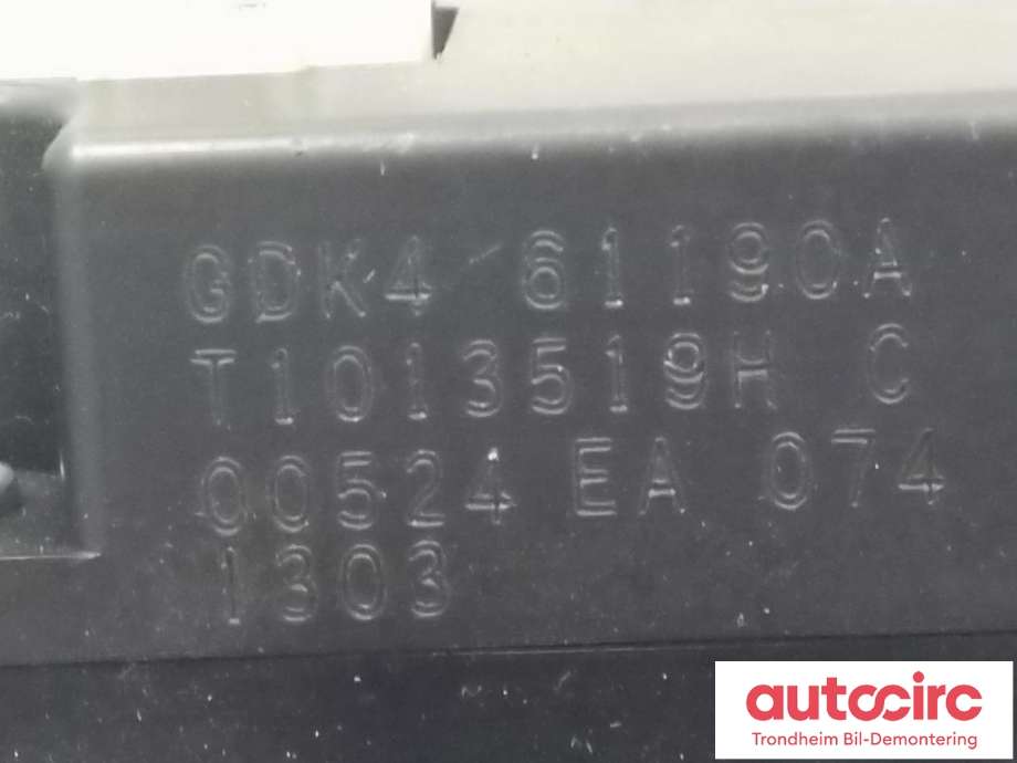 Varmeapparat betjening til Mazda 6 2010-2013 (Type II, Fase 2)  (MAZDA|GDK4-61-190A|)