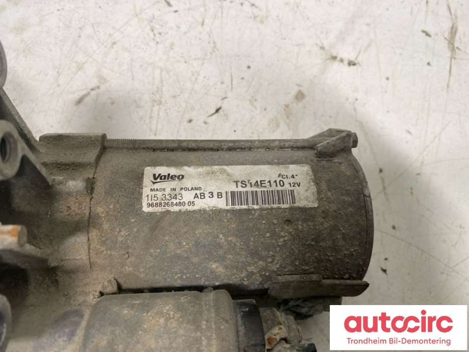 Starter diesel til Peugeot Partner 2015-2019 (Type II, Fase 2)  (VALEO|5802FP|5802FG|5802FH)