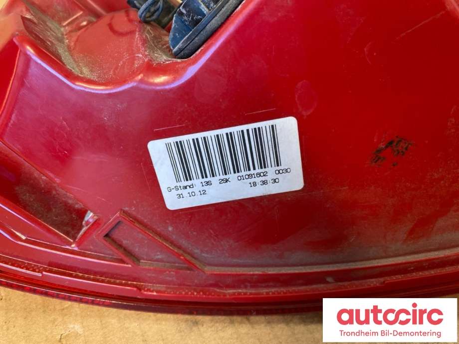 Baklykt høyre ytre til Audi A4 2007-2014 (Type IV) (B8) (B8) (HELLA|8K5945096AC|)