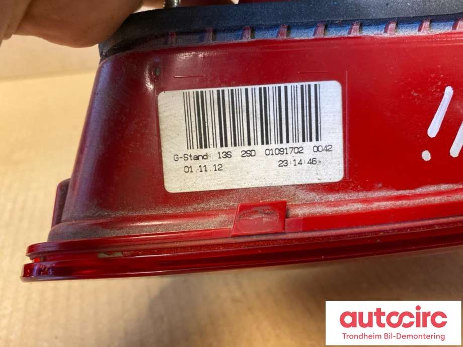 Baklykt høyre indre til Audi A4 2007-2014 (Type IV) (B8) (B8) (HELLA|8K5945094AC|)