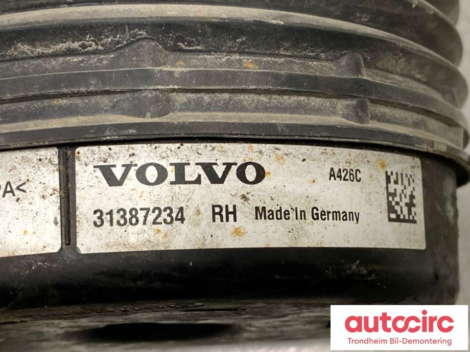 Fjær bak nivå luftpute/belg til Volvo V90 / V90 CC / S90 2016-->> (HØYRE BAK / CONTINENTAL|31387234|)