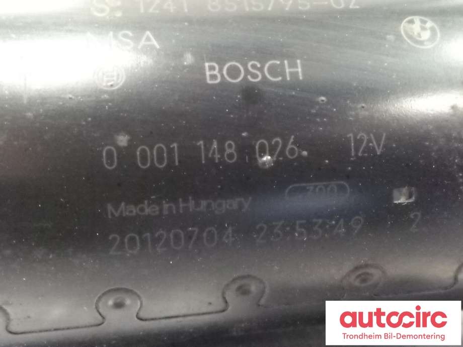 Starter diesel til BMW 3-Serie 2012-2018 (F30/F31/F34) (F30/F31/F34) (BOSCH|12418515795|0001148026|12418587708| 8587708)