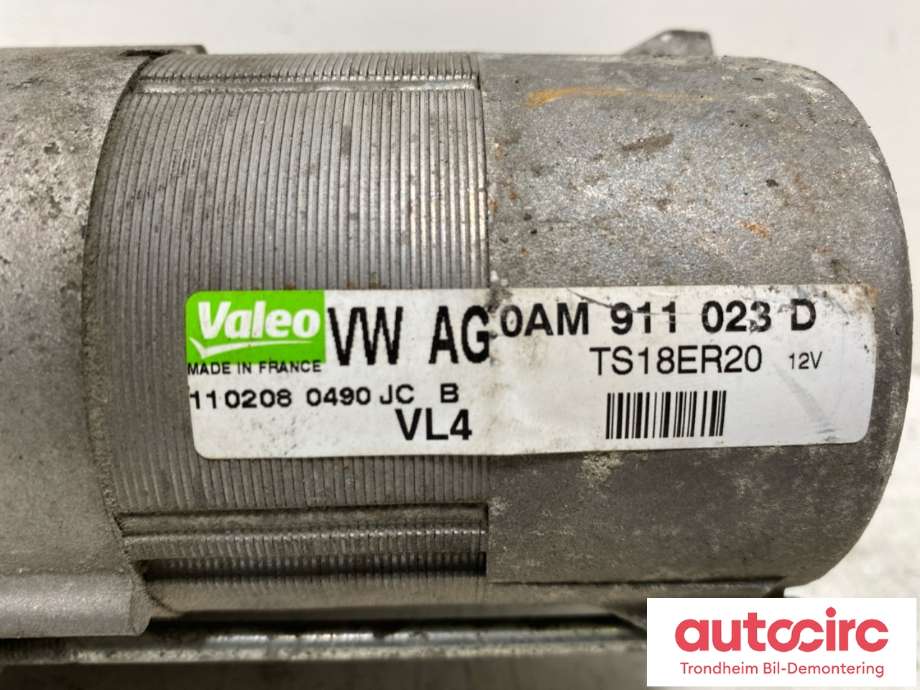 Starter diesel til VW Golf, Plus/Cross 2005-2009 (Fase 1)  (VALEO|0AM911023D|0AM911023DX|0AM911023Q)