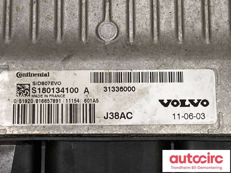 Styreenhet motor til Volvo V50 2007-2012 (Fase 2)  (CONTINENTAL|36001648|31336000|SID807EVO)