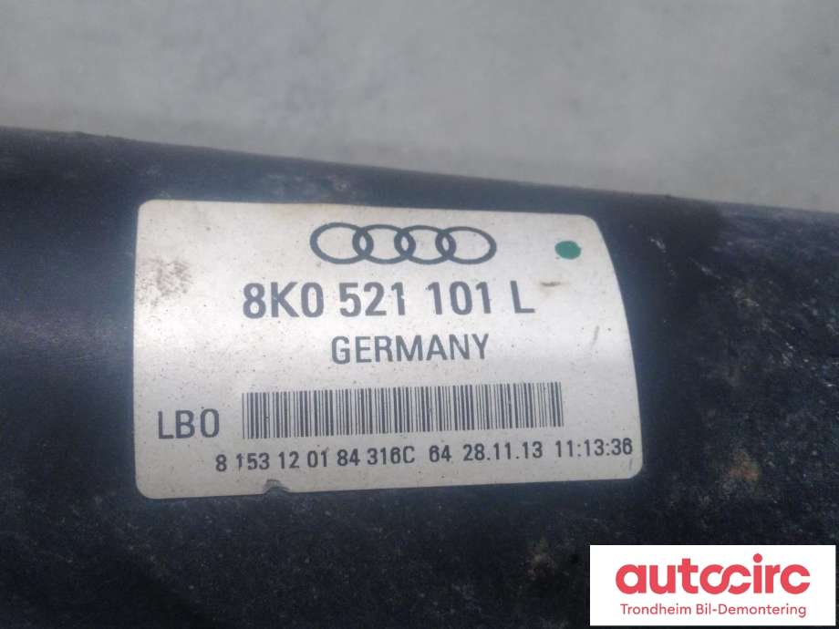 Mellomaksel til Audi A4, Allroad 2009-2016 (Type I) (B8) (B8) (..|8K0521101L|8K0521101S|8K0 521 101 L| 8K0 521 101 S)