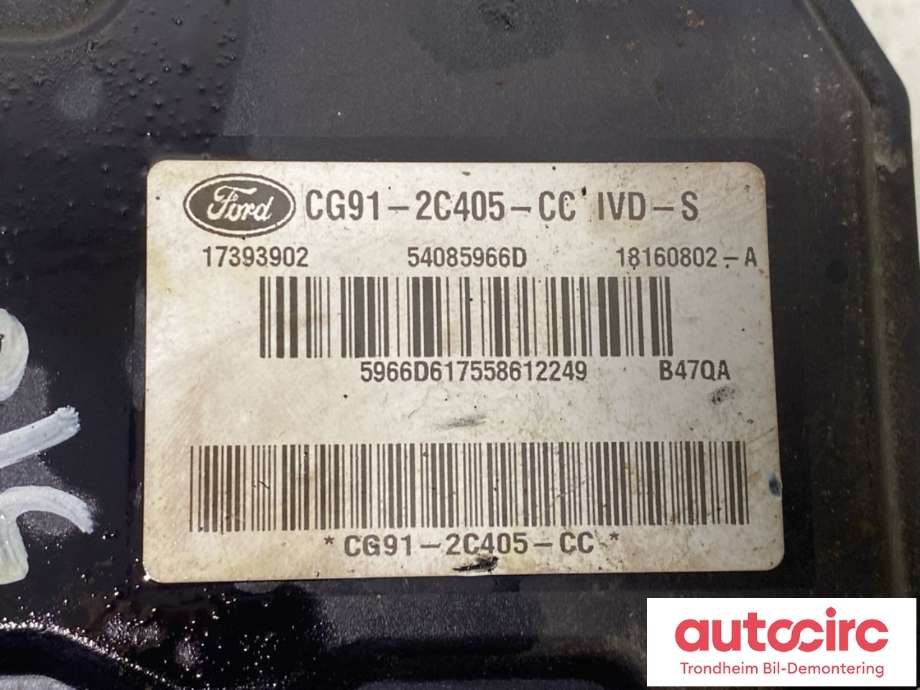 ABS sentral til Ford S-Max 2010-2015 (Type I, Fase 2)  (1857638|CG91-2C405-LD|CG91-2C405-CC)